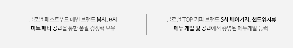 신세계푸드 비즈니스 인프라